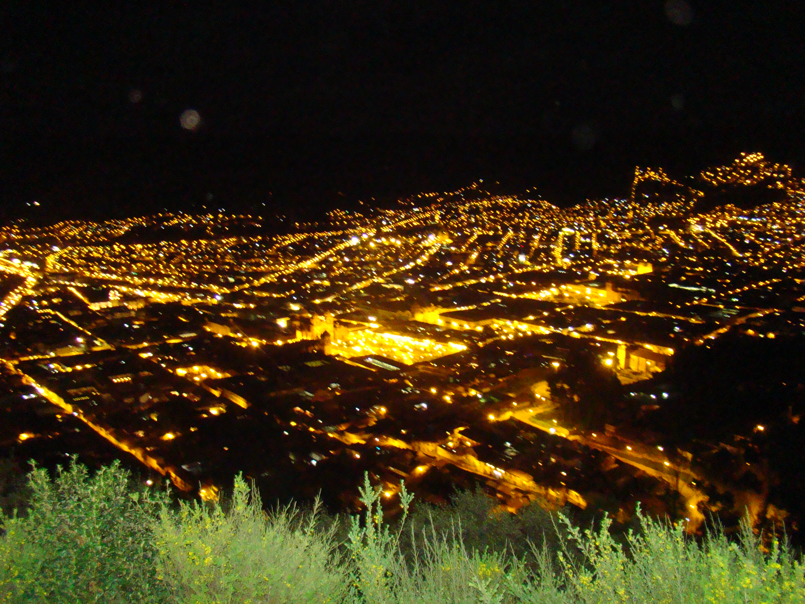 La ciudad de Cusco de Noche, una impresionante vista